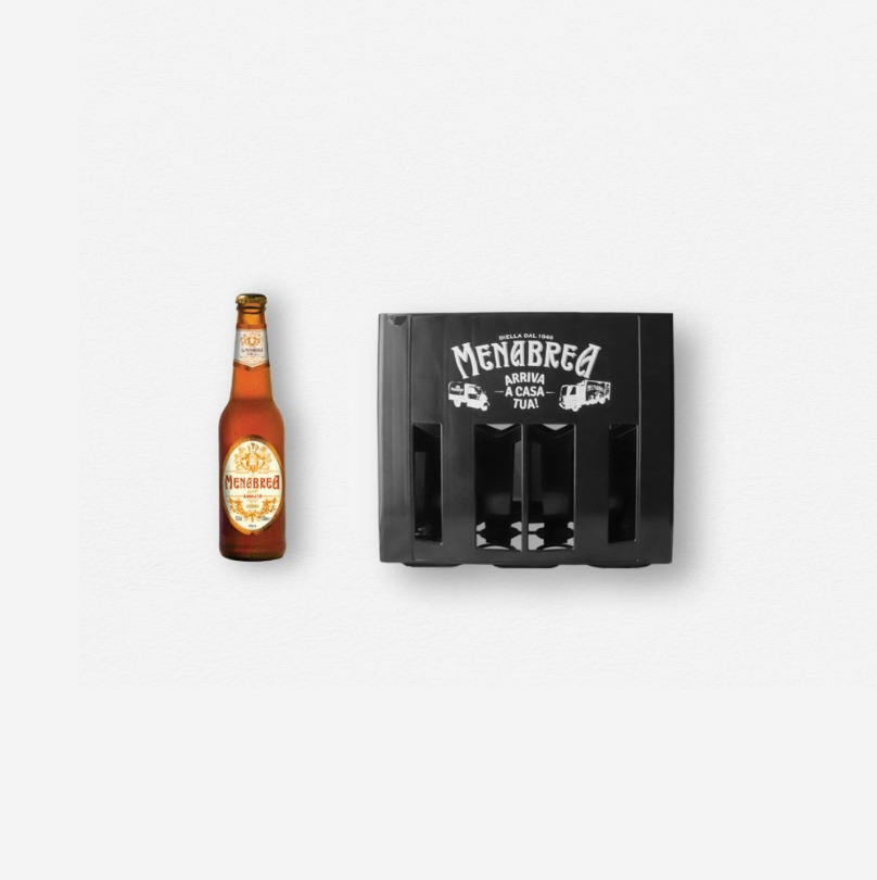 [Menabrea Event] Amber Lager 12ea(330ml) &amp; Crate
