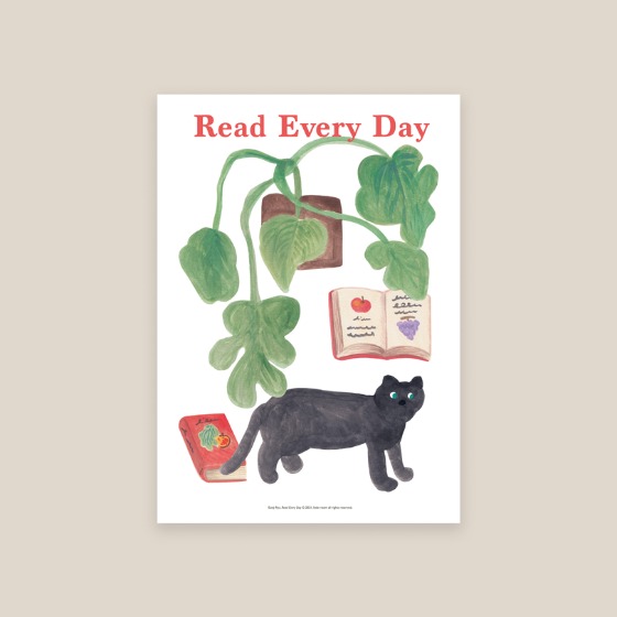 [Little Room] Read Every Day A3 Poster